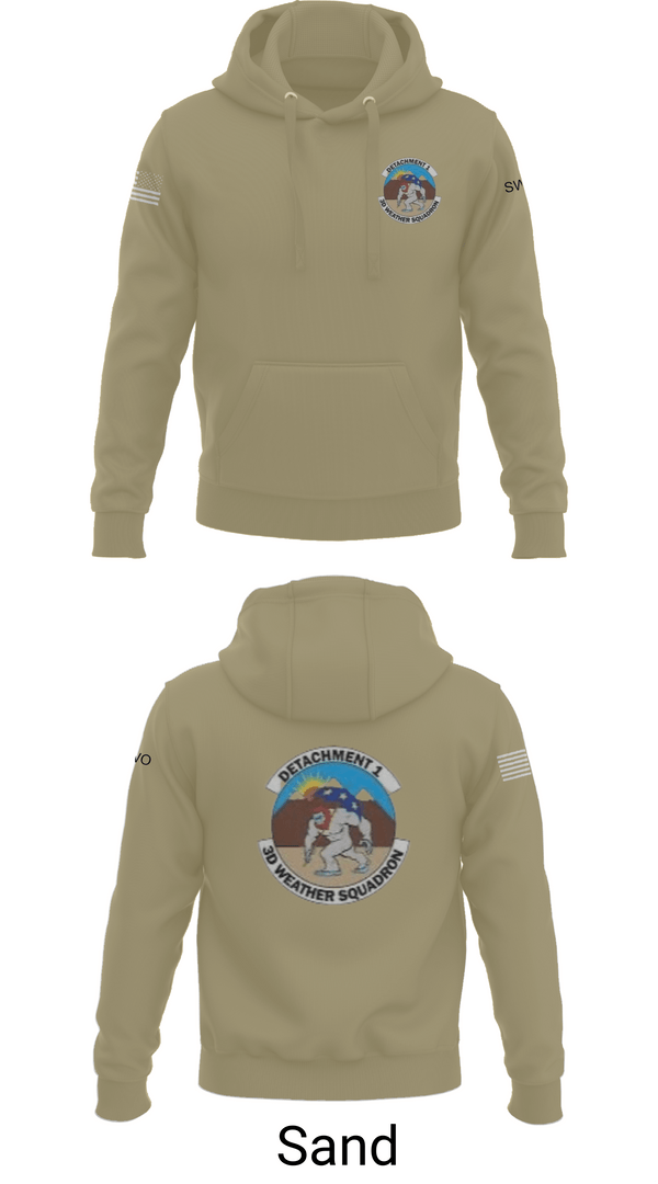 Hoodie, Detachment 1, 3rd Combat Weather Sqd, Air Force, Teamtime, Team time, sublimation, custom sports apparel, team uniforms, spirit wear, spiritwear, sports uniforms, custom shirts, team store, custom team store, fundraiser sports, apparel fundraiser