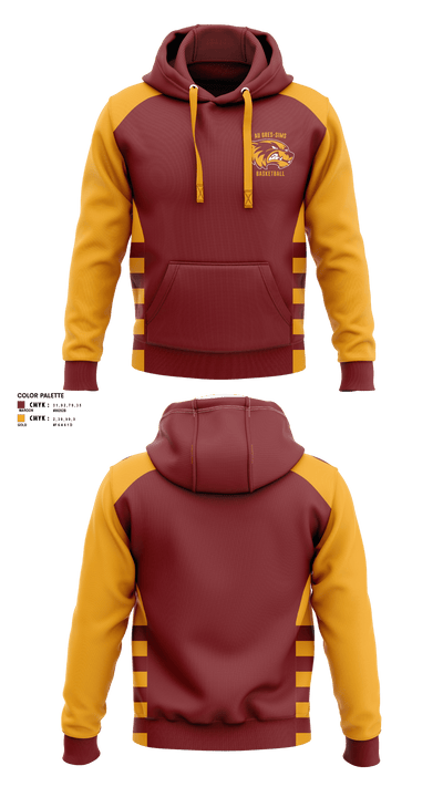 Au Gres-Sims High School Basketball 7480620 Hoodie - 1