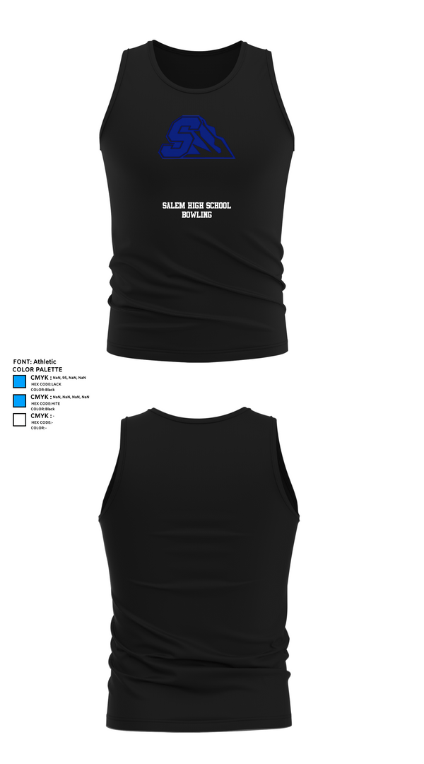 Tank Top, Salem High School Bowling, Bowling, Teamtime, Team time, sublimation, custom sports apparel, team uniforms, spirit wear, spiritwear, sports uniforms, custom shirts, team store, custom team store, fundraiser sports, apparel fundraiser