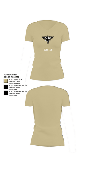 Womens Short Sleeve Vneck Shirt, BORSTAR, Police, Teamtime, Team time, sublimation, custom sports apparel, team uniforms, spirit wear, spiritwear, sports uniforms, custom shirts, team store, custom team store, fundraiser sports, apparel fundraiser