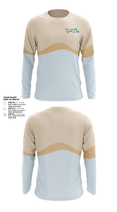 4Hair Plus 30643796 Long Sleeve Performance Shirt 1