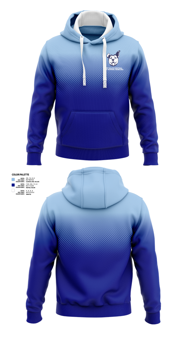 Hoodie, West Allis Central High School Bowling, Bowling, Teamtime, Team time, sublimation, custom sports apparel, team uniforms, spirit wear, spiritwear, sports uniforms, custom shirts, team store, custom team store, fundraiser sports, apparel fundraiser