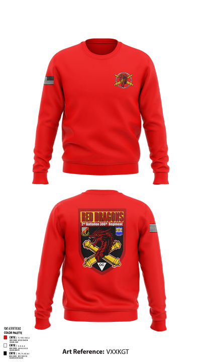 2-306th FAR 32661522 Crew Neck Sweatshirt - 1