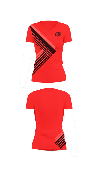 Women's Short Sleeve Vneck Shirt, Penn Cambria High School Softball, Softball, Teamtime, Team time, sublimation, custom sports apparel, team uniforms, spirit wear, spiritwear, sports uniforms, custom shirts, team store, custom team store, fundraiser sports, apparel fundraiser