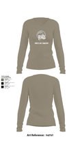 978th MP Comapny 22657542 Women's Long Sleeve V-neck Shirt - 62