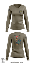 Bravo Bulldogs Women's Long Sleeve V-neck Shirt - 3