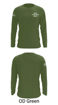 Delta Troop Blue Tigers 70444254 Long Sleeve Performance Shirt - 36