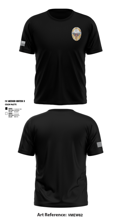 Monument Police Department 10917118 Short Sleeve Performance Shirt - 4