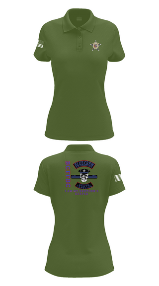 Womens Short Sleeve Performance Polo, Bluecrew law enforcement motorcycle club, , Teamtime, Team time, sublimation, custom sports apparel, team uniforms, spirit wear, spiritwear, sports uniforms, custom shirts, team store, custom team store, fundraiser sports, apparel fundraiser