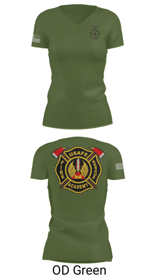 Women's Short Sleeve Vneck Shirt, 435th CTS, Air Force, Teamtime, Team time, sublimation, custom sports apparel, team uniforms, spirit wear, spiritwear, sports uniforms, custom shirts, team store, custom team store, fundraiser sports, apparel fundraiser