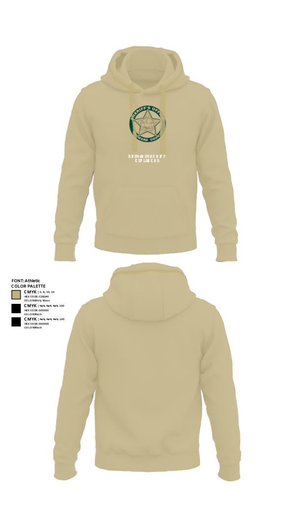 Hoodie, BROWARD SHERIFF EXPLORERS, Police, Teamtime, Team time, sublimation, custom sports apparel, team uniforms, spirit wear, spiritwear, sports uniforms, custom shirts, team store, custom team store, fundraiser sports, apparel fundraiser