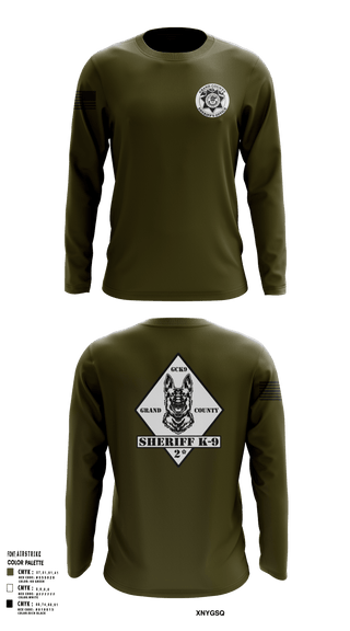 Long Sleeve Performance Shirt, GCSO K9, , Teamtime, Team time, sublimation, custom sports apparel, team uniforms, spirit wear, spiritwear, sports uniforms, custom shirts, team store, custom team store, fundraiser sports, apparel fundraiser