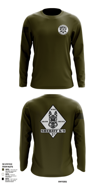 GCSO K9 19813935 Long Sleeve Performance Shirt 101