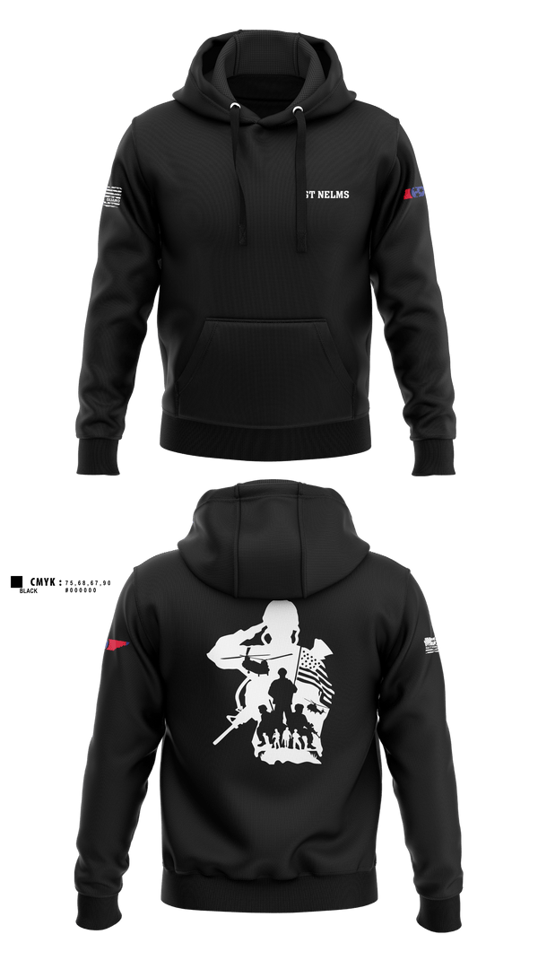 Hoodie, SGT Nelms, National Guard, Teamtime, Team time, sublimation, custom sports apparel, team uniforms, spirit wear, spiritwear, sports uniforms, custom shirts, team store, custom team store, fundraiser sports, apparel fundraiser