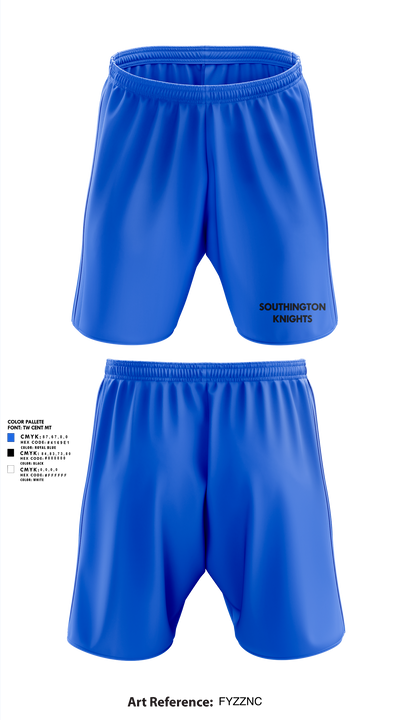 Southington Knights 86281210 Athletic Shorts With Pockets - 1