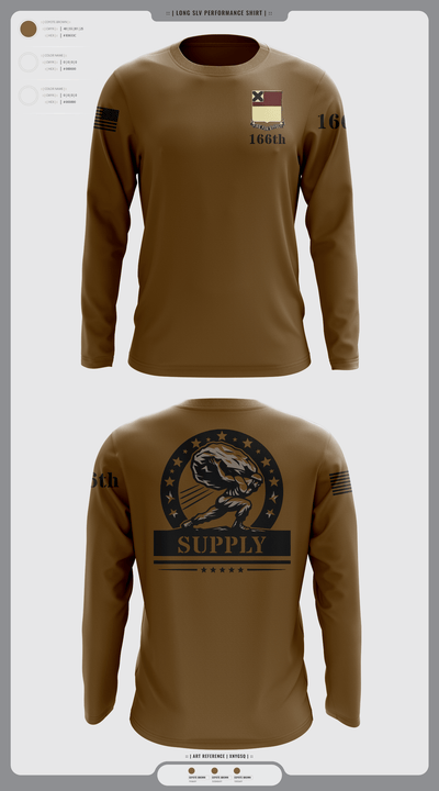 HHD 166th Regiment 4853273 Long Sleeve Performance Shirt - 97