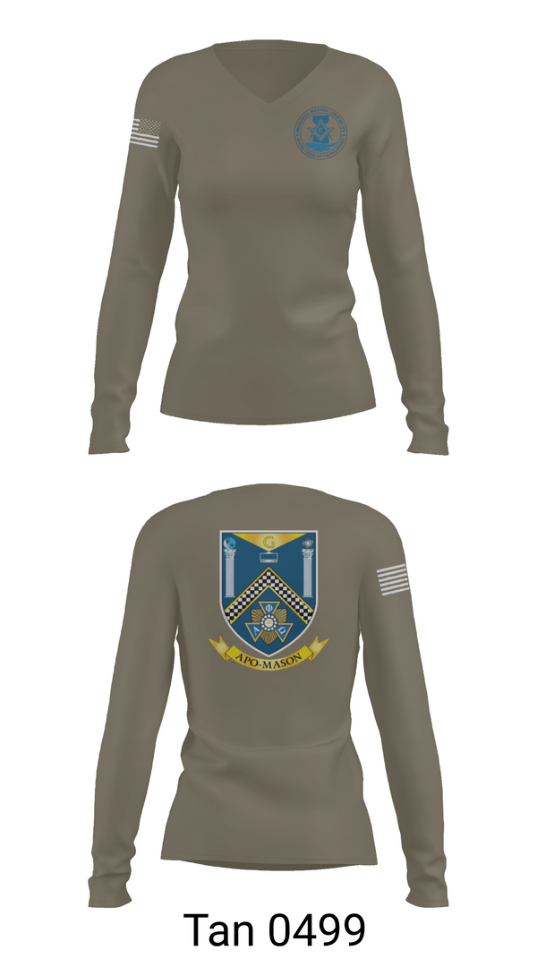 Womens Long Sleeve Vneck Shirt, 718 CES, Air Force, Teamtime, Team time, sublimation, custom sports apparel, team uniforms, spirit wear, spiritwear, sports uniforms, custom shirts, team store, custom team store, fundraiser sports, apparel fundraiser