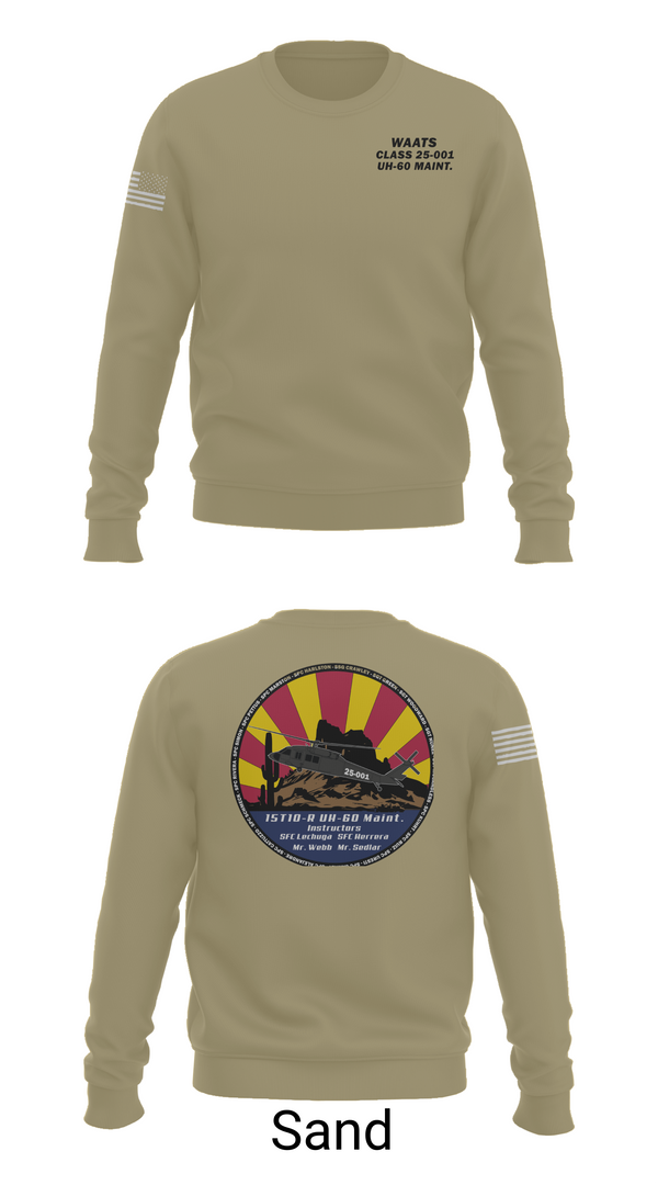 Crew Neck Sweatshirt, WAATS 15T10 CLASS 25-001, , Teamtime, Team time, sublimation, custom sports apparel, team uniforms, spirit wear, spiritwear, sports uniforms, custom shirts, team store, custom team store, fundraiser sports, apparel fundraiser