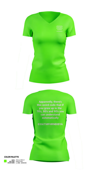 undefined Women's Short Sleeve V-neck Shirt - 20