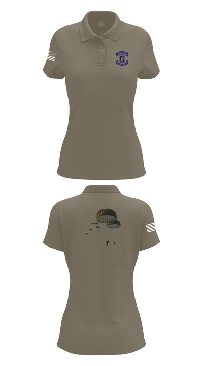 173rd Airborne Division 25109873 Women's Short Sleeve Performance Polo  - 75
