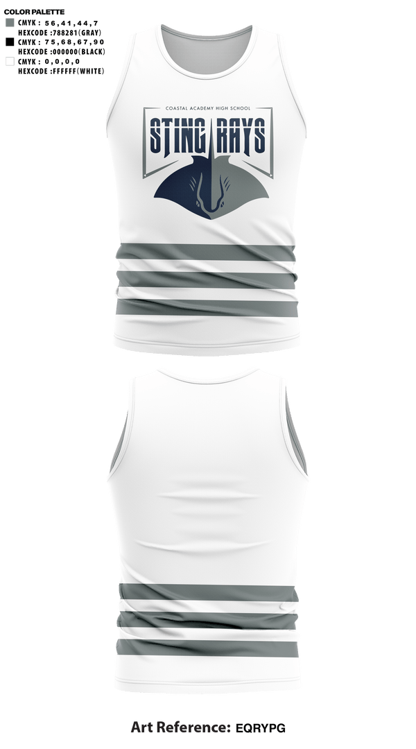 Tank Top, Coastal Academy High School Cheer, Cheer, Teamtime, Team time, sublimation, custom sports apparel, team uniforms, spirit wear, spiritwear, sports uniforms, custom shirts, team store, custom team store, fundraiser sports, apparel fundraiser