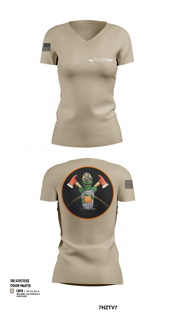 Womens Short Sleeve Vneck Shirt, 91 Bravo, Fire Department, Teamtime, Team time, sublimation, custom sports apparel, team uniforms, spirit wear, spiritwear, sports uniforms, custom shirts, team store, custom team store, fundraiser sports, apparel fundraiser