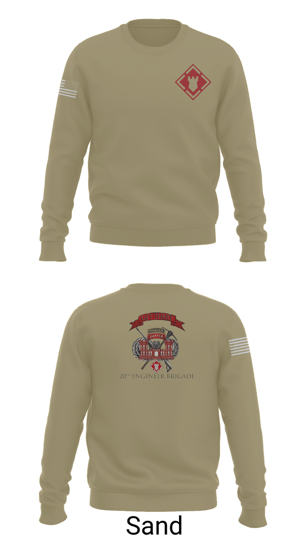 Crew Neck Sweatshirt, 264 EN CO, Army, Teamtime, Team time, sublimation, custom sports apparel, team uniforms, spirit wear, spiritwear, sports uniforms, custom shirts, team store, custom team store, fundraiser sports, apparel fundraiser