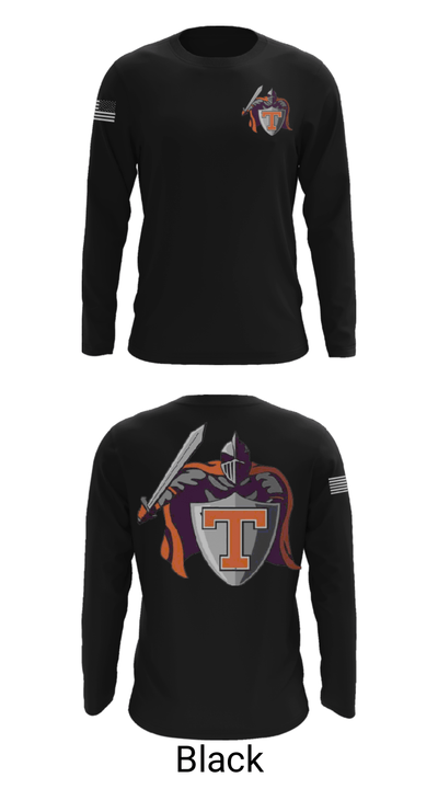 Black Knights 19410251 Long Sleeve Performance Shirt - 26