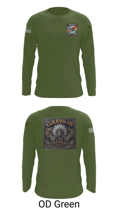 Gravois Fire Special Operations 80045989 Long Sleeve Performance Shirt 46
