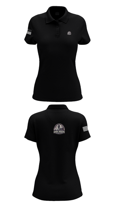 Gravediggers 54270931 Women's Short Sleeve Performance Polo  - 35