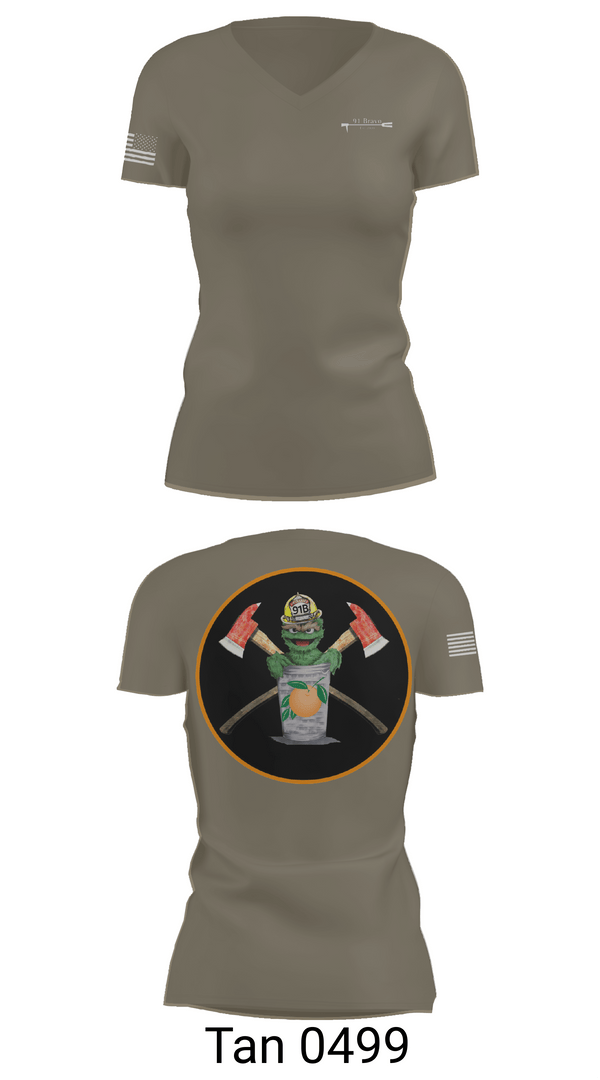Womens Short Sleeve Vneck Shirt, 91 Bravo, Fire Department, Teamtime, Team time, sublimation, custom sports apparel, team uniforms, spirit wear, spiritwear, sports uniforms, custom shirts, team store, custom team store, fundraiser sports, apparel fundraiser