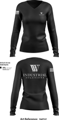 WV Industrial Solutions 3411083 Women's Long Sleeve V-neck Shirt - 201