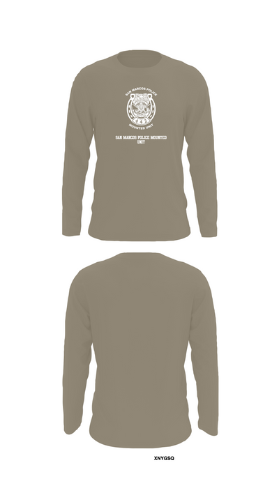 San Marcos Police Mounted Unit 48191371 Long Sleeve Performance Shirt 69