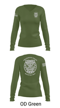 San Marcos Police Mounted Unit 48191371 Women's Long Sleeve V-neck Shirt - 54