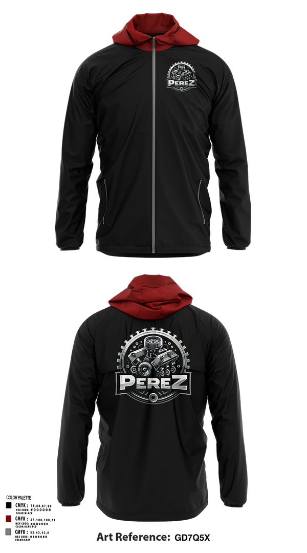 Windbreaker, PÉREZ MOTORS, , Teamtime, Team time, sublimation, custom sports apparel, team uniforms, spirit wear, spiritwear, sports uniforms, custom shirts, team store, custom team store, fundraiser sports, apparel fundraiser