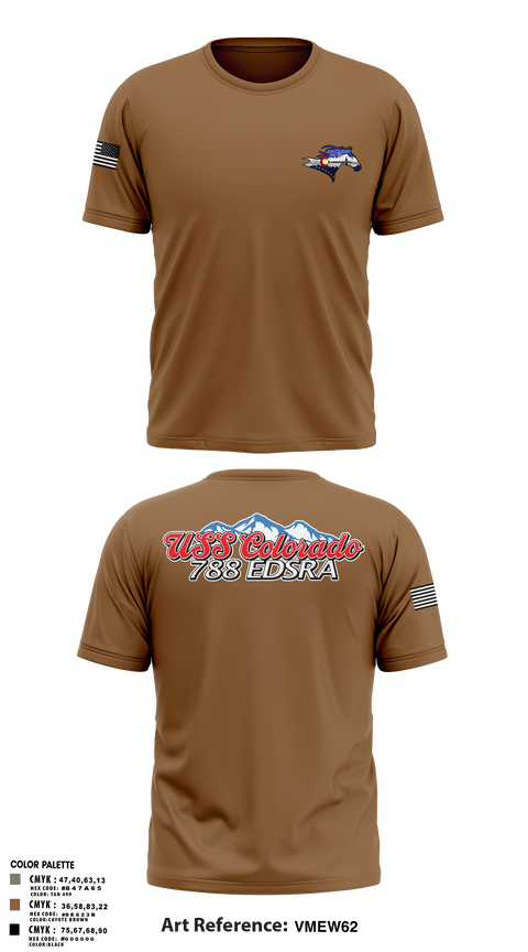 Short Sleeve Performance Shirt, USS Colorado, Navy, Teamtime, Team time, sublimation, custom sports apparel, team uniforms, spirit wear, spiritwear, sports uniforms, custom shirts, team store, custom team store, fundraiser sports, apparel fundraiser