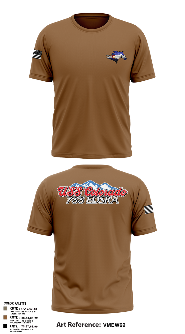 Short Sleeve Performance Shirt, USS Colorado, Navy, Teamtime, Team time, sublimation, custom sports apparel, team uniforms, spirit wear, spiritwear, sports uniforms, custom shirts, team store, custom team store, fundraiser sports, apparel fundraiser
