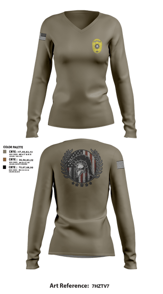 Womens Long Sleeve Vneck Shirt, Charlie SquadCharlie SquadCNT (Crisis Negotiation Team), Police, Teamtime, Team time, sublimation, custom sports apparel, team uniforms, spirit wear, spiritwear, sports uniforms, custom shirts, team store, custom team store, fundraiser sports, apparel fundraiser