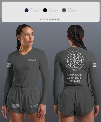 undefined Women's Long Sleeve V-neck Shirt - 6