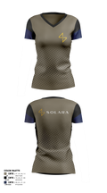 Solara 21146870 Women's Short Sleeve V-neck Shirt - 2