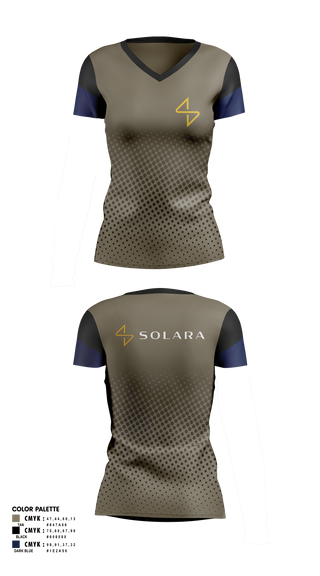 Womens Short Sleeve Vneck Shirt, Solara, , Teamtime, Team time, sublimation, custom sports apparel, team uniforms, spirit wear, spiritwear, sports uniforms, custom shirts, team store, custom team store, fundraiser sports, apparel fundraiser