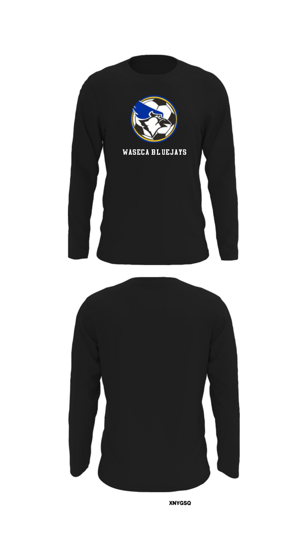Long Sleeve Performance Shirt, waseca bluejays, Men's Soccer, Teamtime, Team time, sublimation, custom sports apparel, team uniforms, spirit wear, spiritwear, sports uniforms, custom shirts, team store, custom team store, fundraiser sports, apparel fundraiser