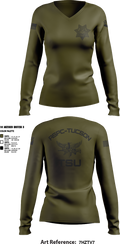 TSU 97360574 Women's Long Sleeve V-neck Shirt - 2