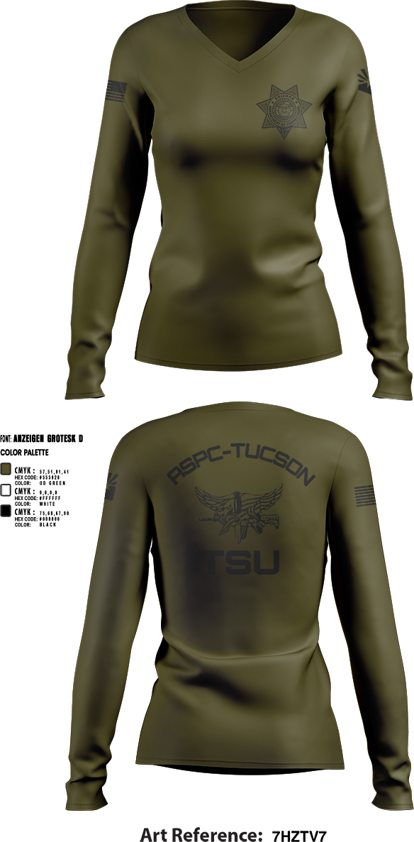 Womens Long Sleeve Vneck Shirt, TSU, Police, Teamtime, Team time, sublimation, custom sports apparel, team uniforms, spirit wear, spiritwear, sports uniforms, custom shirts, team store, custom team store, fundraiser sports, apparel fundraiser