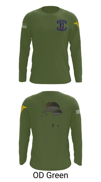 173rd Airborne Division 25109873 Long Sleeve Performance Shirt - 46