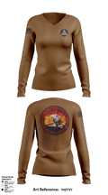 898 Muns 48125538 Women's Long Sleeve V-neck Shirt -1 1