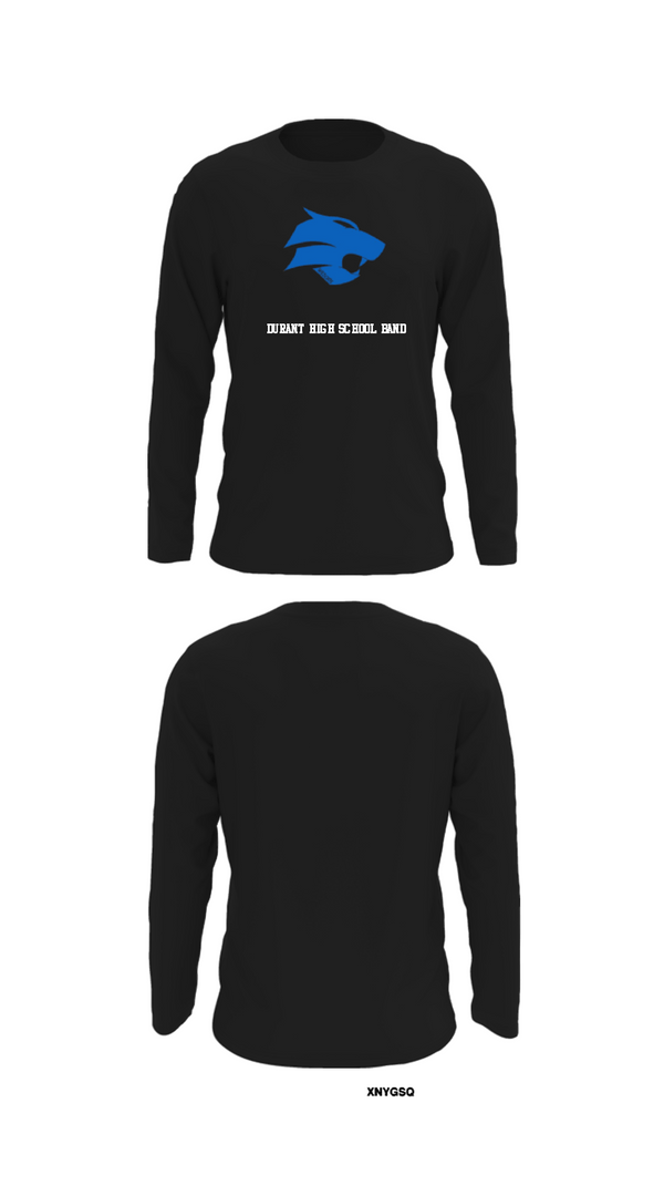 Long Sleeve Performance Shirt, Durant High School Band, Spirit Store, Teamtime, Team time, sublimation, custom sports apparel, team uniforms, spirit wear, spiritwear, sports uniforms, custom shirts, team store, custom team store, fundraiser sports, apparel fundraiser