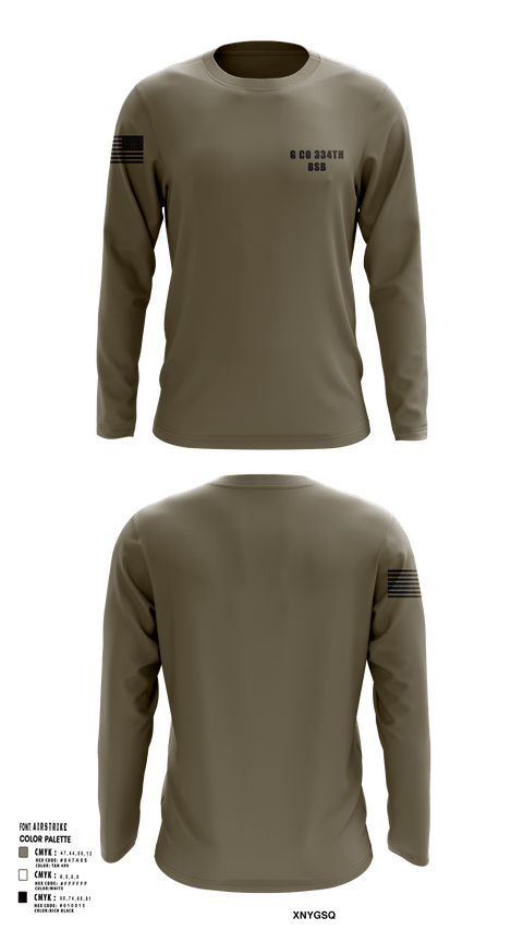 Long Sleeve Performance Shirt, G Co 334th BSB, National Guard, Teamtime, Team time, sublimation, custom sports apparel, team uniforms, spirit wear, spiritwear, sports uniforms, custom shirts, team store, custom team store, fundraiser sports, apparel fundraiser