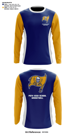 Long Sleeve Shooting Shirt, Poth High School Basketball, Men's Basketball, Teamtime, Team time, sublimation, custom sports apparel, team uniforms, spirit wear, spiritwear, sports uniforms, custom shirts, team store, custom team store, fundraiser sports, apparel fundraiser