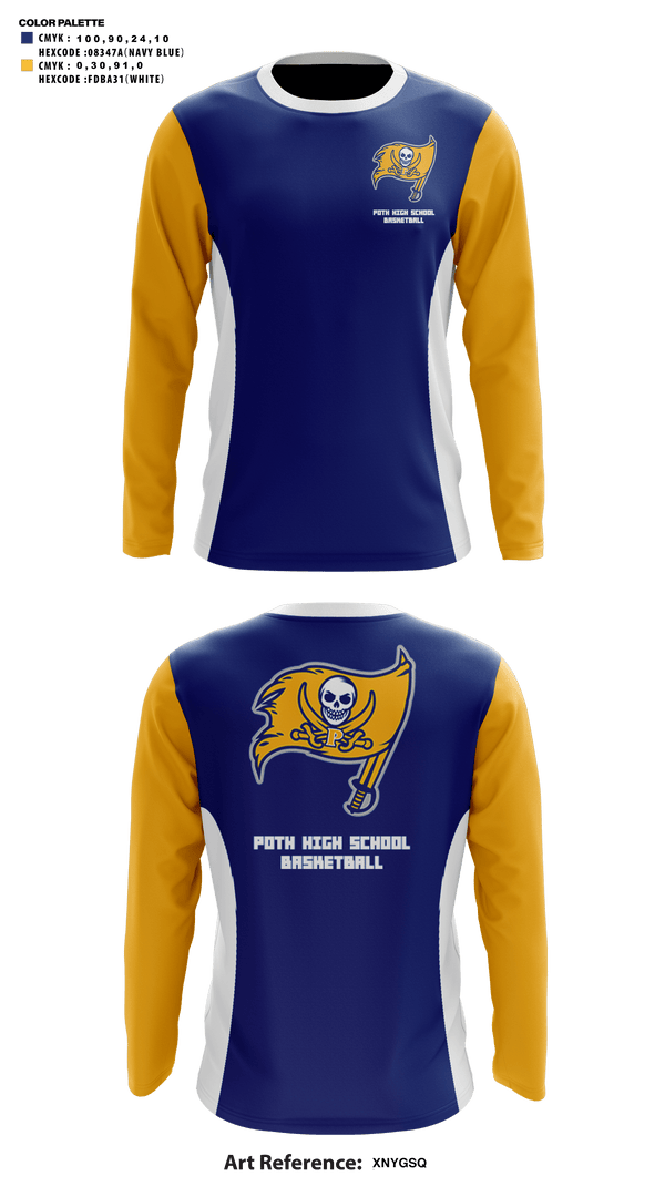 Long Sleeve Shooting Shirt, Poth High School Basketball, Men's Basketball, Teamtime, Team time, sublimation, custom sports apparel, team uniforms, spirit wear, spiritwear, sports uniforms, custom shirts, team store, custom team store, fundraiser sports, apparel fundraiser